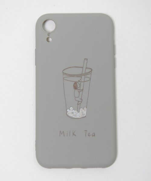 shopnikoniko（ショップニコニコ）の「milktea シリコン スマホケース iPhoneケース（スマホケース/カバー・レディース・スモークピンク/グレー・A/B/C/D/E/F）」の16枚目の写真
