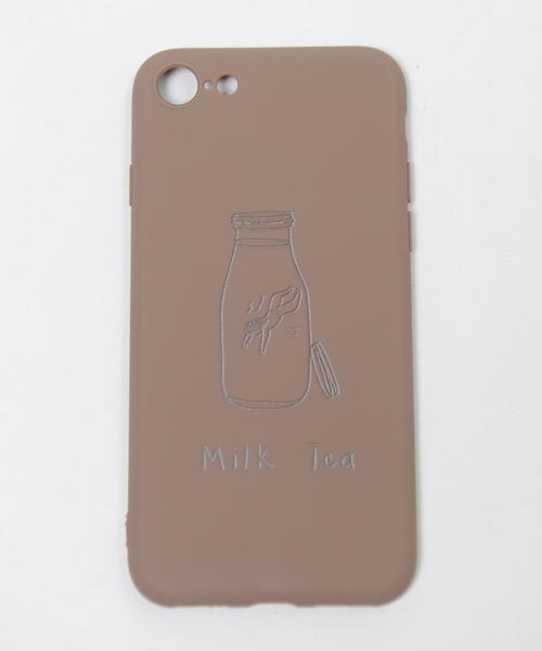 shopnikoniko（ショップニコニコ）の「milktea シリコン スマホケース iPhoneケース（スマホケース/カバー・レディース・スモークピンク/グレー・A/B/C/D/E/F）」の20枚目の写真