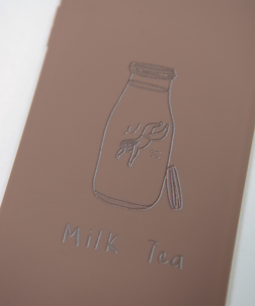shopnikoniko（ショップニコニコ）の「milktea シリコン スマホケース iPhoneケース（スマホケース/カバー・レディース・スモークピンク/グレー・A/B/C/D/E/F）」の13枚目の写真