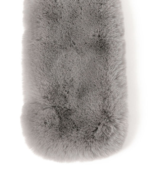 Khaju（カージュ）の「Khaju:フェイクファーマフラー（マフラー・レディース・ライトグレー/ベージュ・ONE SIZE）」の6枚目の写真