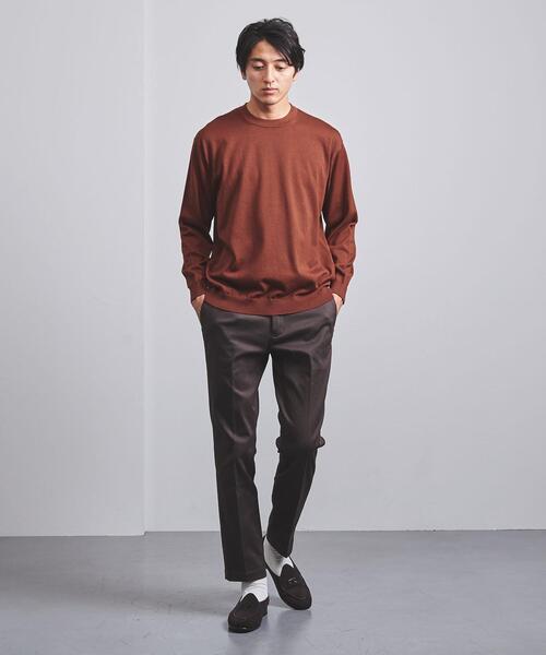 UNITED ARROWS（ユナイテッドアローズ）の「<UNITED ARROWS> コットンハイゲージ クルーネック（ニット/セーター・メンズ・コバルトブルー/クリーム/ブラック/オリーブ/ネイビー/オレンジ系その他・XL/L/M/S）」の12枚目の写真