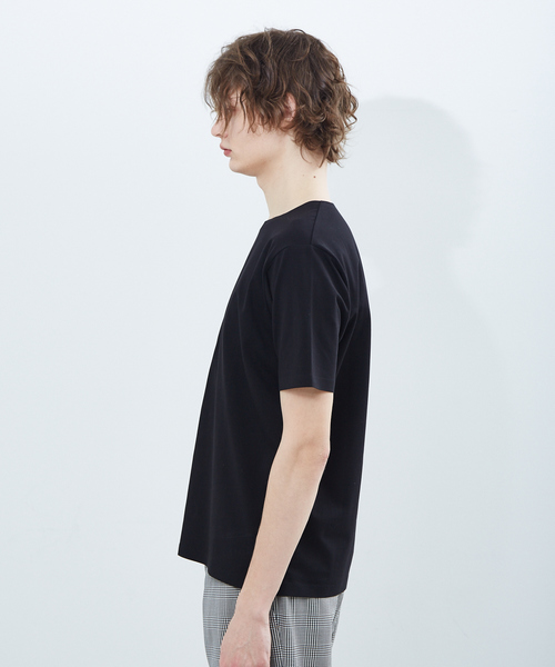 ABAHOUSE（アバハウス）の「【ノンストレス】圧着クルーネック 半袖Tシャツ（Tシャツ/カットソー・メンズ・ホワイト/チャコールグレー/ブラック/グレー・44/46/48）」の6枚目の写真