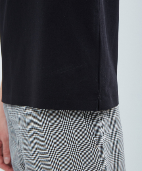 ABAHOUSE（アバハウス）の「【ノンストレス】圧着クルーネック 半袖Tシャツ（Tシャツ/カットソー・メンズ・ホワイト/チャコールグレー/ブラック/グレー・44/46/48）」の10枚目の写真