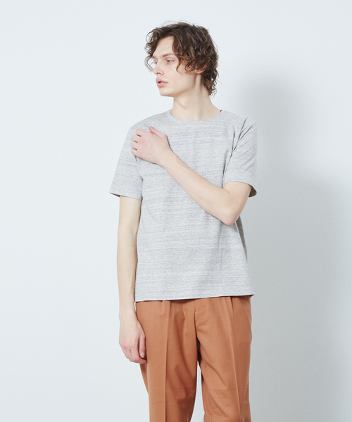 ABAHOUSE（アバハウス）の「【ノンストレス】圧着クルーネック 半袖Tシャツ（Tシャツ/カットソー・メンズ・ホワイト/チャコールグレー/ブラック/グレー・44/46/48）」の18枚目の写真