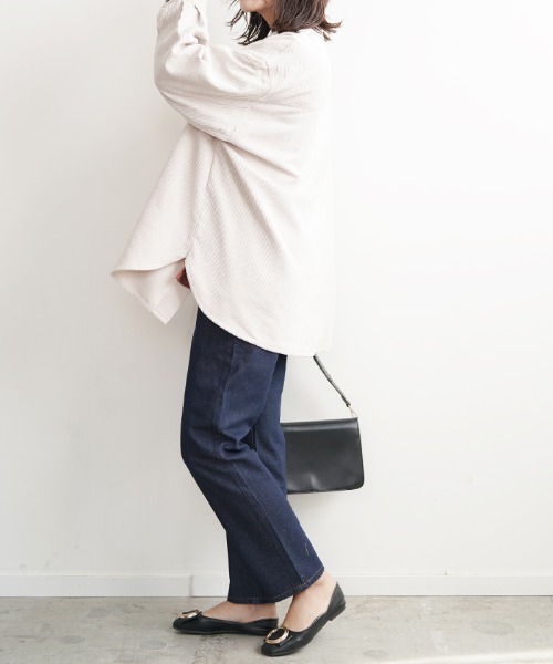 Futier land(フューティアランド)の「ストレートワイドジーンズ(デニムパンツ・レディース・ホワイト/ブルー/ライトブルー/ネイビー/インディゴブルー・SMALL/MEDIUM/LARGE/X-LARGE)」の16枚目の写真