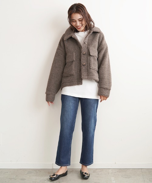 Futier land(フューティアランド)の「ストレートワイドジーンズ(デニムパンツ・レディース・ホワイト/ブルー/ライトブルー/ネイビー/インディゴブルー・SMALL/MEDIUM/LARGE/X-LARGE)」の21枚目の写真