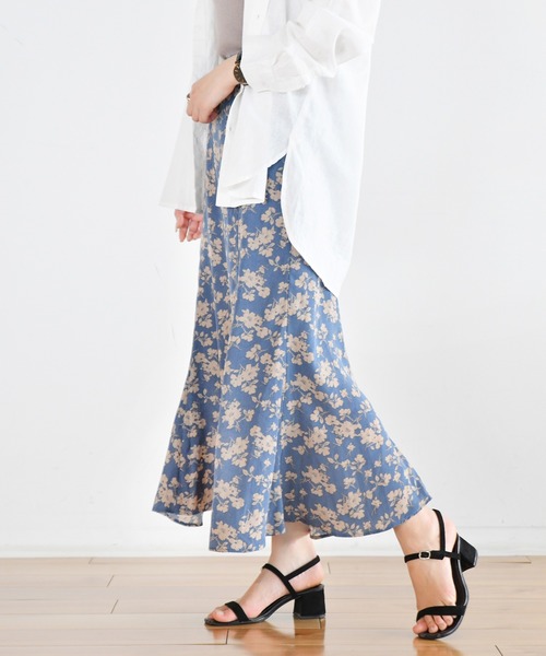 Ambre Neige（アンブルネージュ）の「マーメイドスカート／【WEB/EC限定商品】（スカート・レディース・オフホワイト/カーキ/ブルー・FREE）」の6枚目の写真