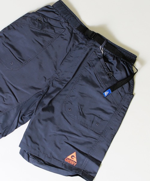 GERRY（ジェリー）の「GERRY　接触冷感 UVカット 水陸両用 ナイロン ショートパンツ（その他パンツ・メンズ・グレー/サーモンピンク/エメラルド/ブラック/マスタード/パープル/グリーン/サックスブルー/ベージュ/ネイビー/ブラック系その他/ブルー系その他/レオパード/インディゴブルー/その他/オレンジ/オリーブ/グリーン系カモフラージュ/ライトベージュ/ピンク系その他/グレー系カモフラージュ/グレー系その他/ブルー/ライム/ピンク/カーキ・LL/M/L/S）」の4枚目の写真
