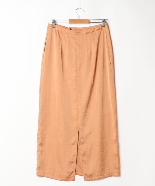 CLANE（クラネ）の「FRONT GATHER RELAX SKIRT（スカート・レディース・ブラック/オレンジ/アイボリー・1/2/0）」の4枚目の写真