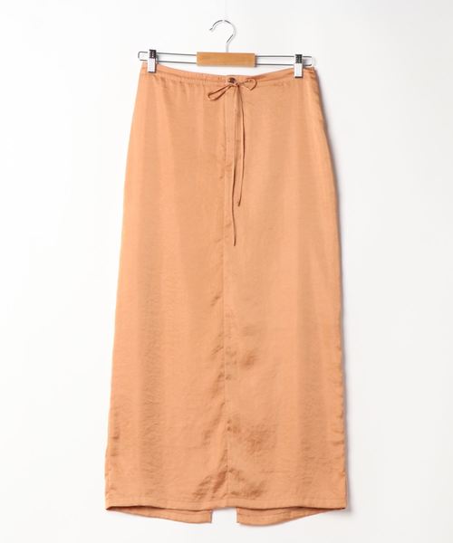 CLANE（クラネ）の「FRONT GATHER RELAX SKIRT（スカート・レディース・ブラック/オレンジ/アイボリー・1/2/0）」の7枚目の写真