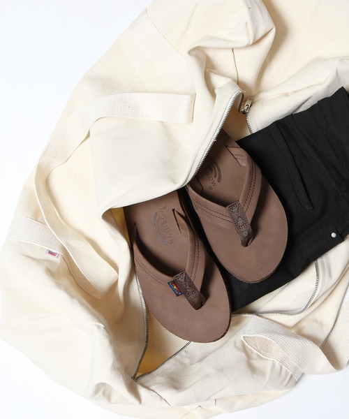 LOS ANGELES APPAREL（ロサンゼルスアパレル）の「LOS ANGELES APPAREL/ロサンゼルスアパレル BULL DENIM WEEKENDER BAG ウィークエンダーバッグ（ショルダーバッグ・メンズ・ナチュラル・ONE SIZE）」の3枚目の写真