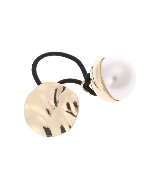 Edit Sheen（エディットシーン）の「パールモチーフツインポニー（ヘアゴム・レディース・ゴールド・FREE）」の3枚目の写真