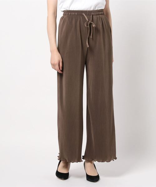 rps（アールピーエス）の「カットプリーツフレアーパンツ（その他パンツ・レディース・ブラック/ベージュ/ピンク/モカ/ライトベージュ・M）」の9枚目の写真