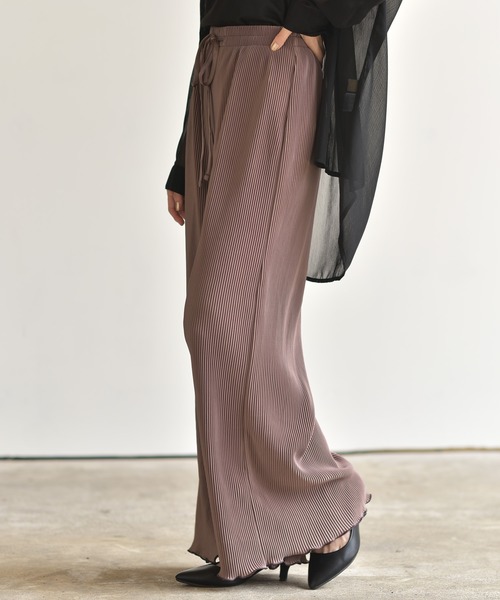 rps（アールピーエス）の「カットプリーツフレアーパンツ（その他パンツ・レディース・ブラック/ベージュ/ピンク/モカ/ライトベージュ・M）」の20枚目の写真