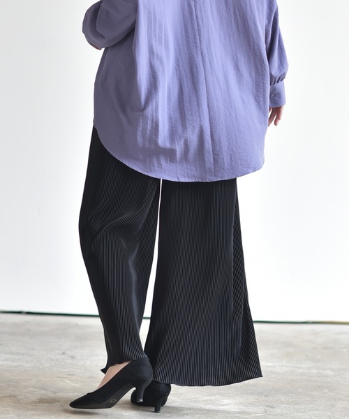 rps（アールピーエス）の「カットプリーツフレアーパンツ（その他パンツ・レディース・ブラック/ベージュ/ピンク/モカ/ライトベージュ・M）」の6枚目の写真