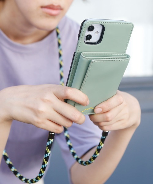 Accommode アコモデ の ロープショルダーiphoneケース 11対応 スマホケース カバー Wear