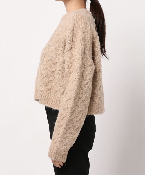 セール】エコアルパカクロップドプルオーバー（ニット/セーター