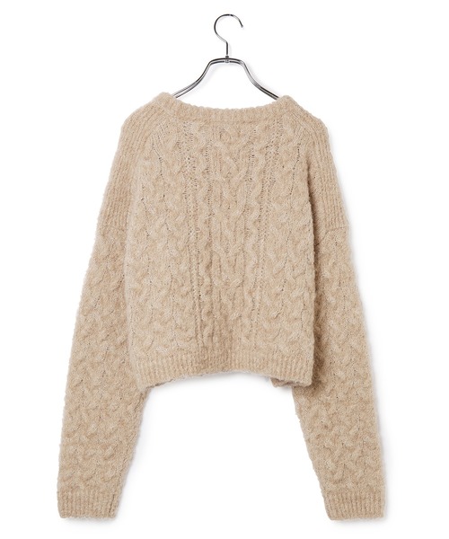 ロエベ　ウール✖️アルパカニット セール】エコアルパカクロップドプルオーバー（ニット/セーター
