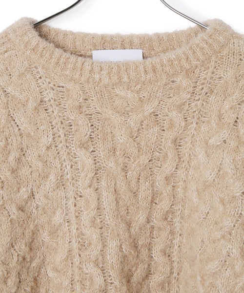 ロエベ　ウール✖️アルパカニット セール】エコアルパカクロップドプルオーバー（ニット/セーター