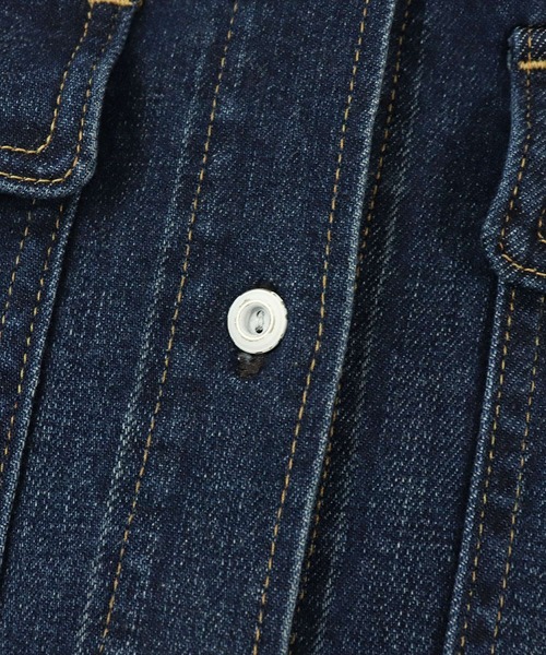 Healthy denim（ヘルシーデニム）の「【 Healthy Denim  /  ヘルシーデニム  】ビッグシャツジャケット　Almond　HL68620-ed/em（シャツ/ブラウス・レディース・ネイビー/ブルー・0）」の14枚目の写真