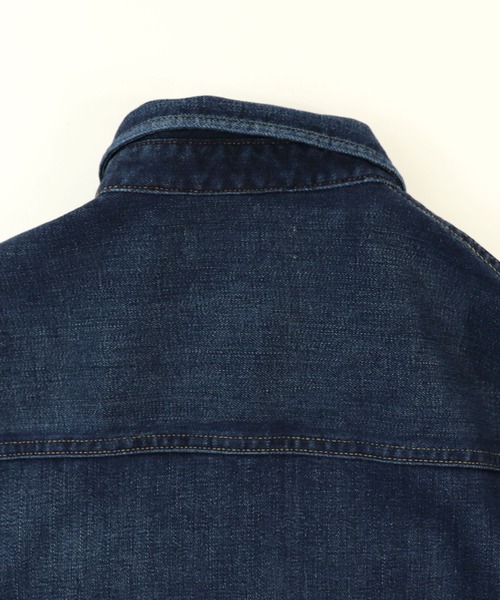 Healthy denim（ヘルシーデニム）の「【 Healthy Denim  /  ヘルシーデニム  】ビッグシャツジャケット　Almond　HL68620-ed/em（シャツ/ブラウス・レディース・ネイビー/ブルー・0）」の17枚目の写真
