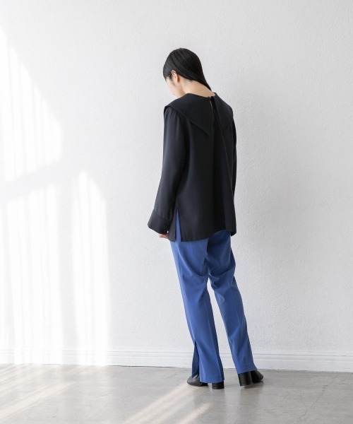 yuw(ユウ)の「2WAYセーラーブラウス 927796(シャツ/ブラウス・レディース・ネイビー/グレー/ブルー・FREE)」の14枚目の写真