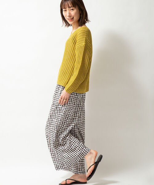 NOLLEY’S(ノーリーズ)の「プリントイージーパンツ(その他パンツ・レディース・ブラック系その他3/ブルー系その他3・FREE)」の5枚目の写真