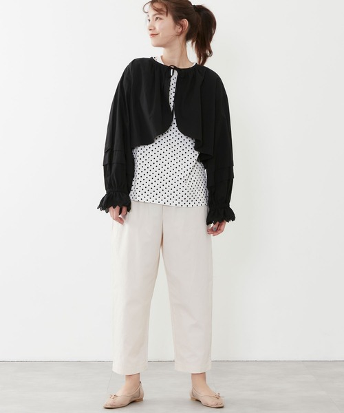 POU DOU DOU（プードゥドゥ）の「ボレロブラウス（シャツ/ブラウス・レディース・ブラック/ベージュ/オフホワイト・3）」の16枚目の写真