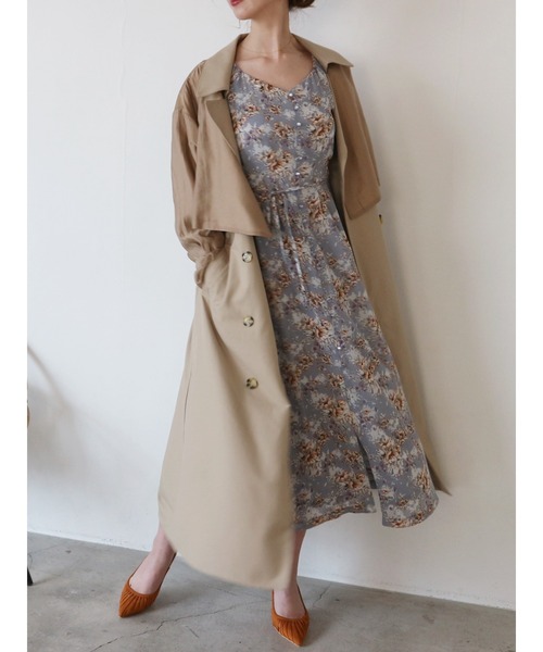 ROYAL PARTY（ロイヤルパーティー）の「シアーレイヤードトレンチコート（トレンチコート・レディース・ベージュ/モカ・FREE）」の9枚目の写真