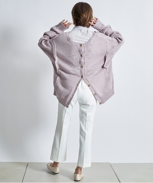 DouDou（ドゥドゥ）の「【新色追加】ストレッチ9丈センプレパンツ（その他パンツ・レディース・オフホワイト/カーキ/イエロー/ブラック/パープル・36/38）」の12枚目の写真