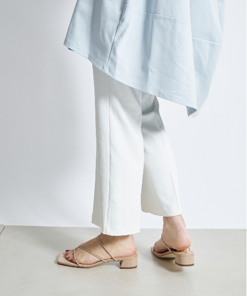 DouDou（ドゥドゥ）の「【新色追加】ストレッチ9丈センプレパンツ（その他パンツ・レディース・オフホワイト/カーキ/イエロー/ブラック/パープル・36/38）」の18枚目の写真