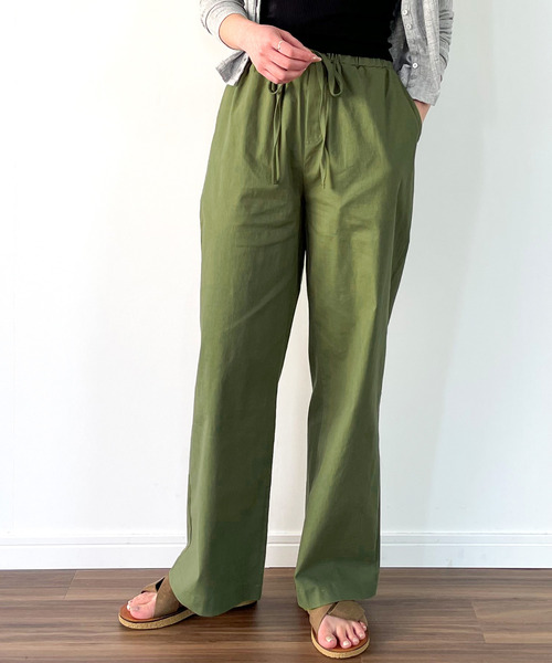 希少　K8.0BASEBALL9 ベージュ リネン ワイドパンツ K8.0BASEBALL9 ベージュ リネン ワイドパンツ 希少 K8