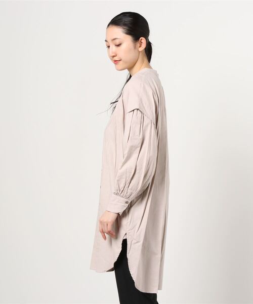 nougatine（ヌガティーヌ）の「【nougatine】ソフトコットンツイル袖ボリュームブラウス（シャツ/ブラウス・レディース・グレー/オフホワイト/ラベンダー・FREE）」の5枚目の写真