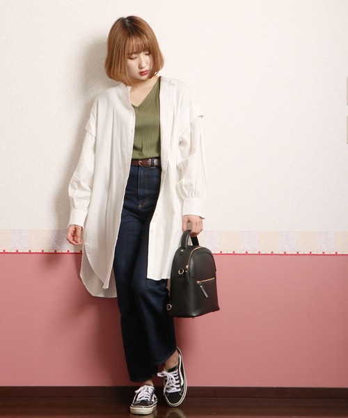 nougatine（ヌガティーヌ）の「【nougatine】ソフトコットンツイル袖ボリュームブラウス（シャツ/ブラウス・レディース・グレー/オフホワイト/ラベンダー・FREE）」の10枚目の写真