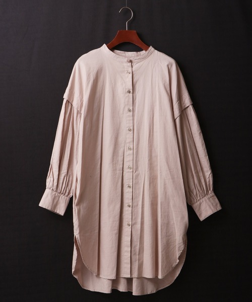 nougatine（ヌガティーヌ）の「【nougatine】ソフトコットンツイル袖ボリュームブラウス（シャツ/ブラウス・レディース・グレー/オフホワイト/ラベンダー・FREE）」の11枚目の写真