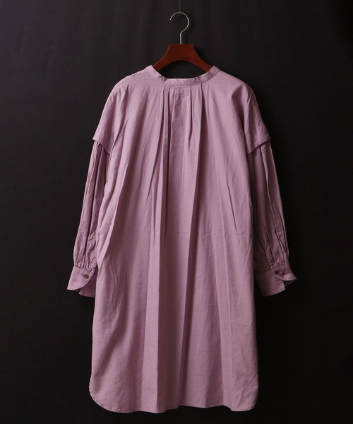 nougatine（ヌガティーヌ）の「【nougatine】ソフトコットンツイル袖ボリュームブラウス（シャツ/ブラウス・レディース・グレー/オフホワイト/ラベンダー・FREE）」の16枚目の写真