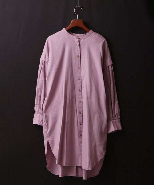 nougatine（ヌガティーヌ）の「【nougatine】ソフトコットンツイル袖ボリュームブラウス（シャツ/ブラウス・レディース・グレー/オフホワイト/ラベンダー・FREE）」の15枚目の写真