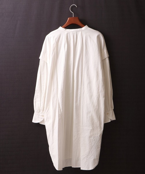 nougatine（ヌガティーヌ）の「【nougatine】ソフトコットンツイル袖ボリュームブラウス（シャツ/ブラウス・レディース・グレー/オフホワイト/ラベンダー・FREE）」の7枚目の写真