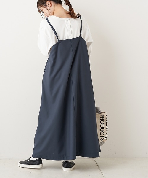 PUAL CE CIN（ピュアルセシン）の「【Du noir】キャミワンピース（ワンピース・レディース・ブラック/グレー・FREE）」の5枚目の写真