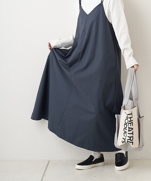 PUAL CE CIN（ピュアルセシン）の「【Du noir】キャミワンピース（ワンピース・レディース・ブラック/グレー・FREE）」の6枚目の写真