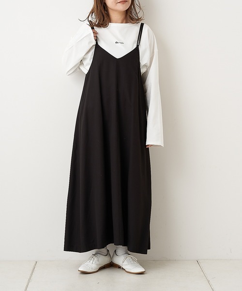 PUAL CE CIN（ピュアルセシン）の「【Du noir】キャミワンピース（ワンピース・レディース・ブラック/グレー・FREE）」の7枚目の写真