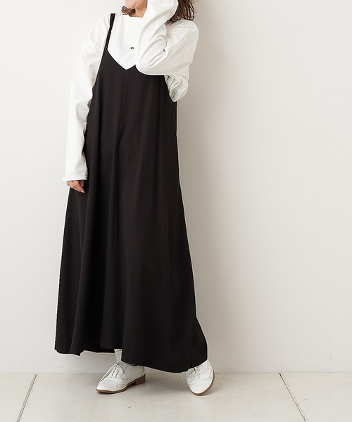 PUAL CE CIN（ピュアルセシン）の「【Du noir】キャミワンピース（ワンピース・レディース・ブラック/グレー・FREE）」の8枚目の写真