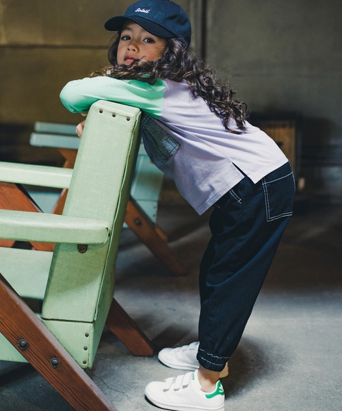 RADCHAP（ラッドチャップ）の「デニムポケット長袖Tシャツ（Tシャツ/カットソー・キッズ・オレンジ/パープル/アイボリー・130cm/150cm/120cm/100cm/90cm/140cm/110cm）」の11枚目の写真