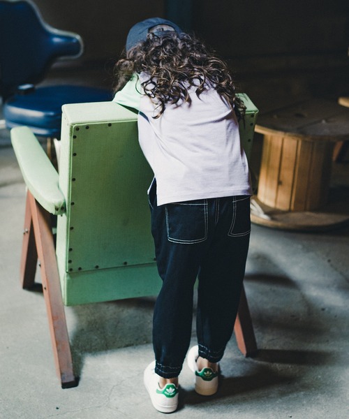 RADCHAP（ラッドチャップ）の「デニムポケット長袖Tシャツ（Tシャツ/カットソー・キッズ・オレンジ/パープル/アイボリー・130cm/150cm/120cm/100cm/90cm/140cm/110cm）」の13枚目の写真