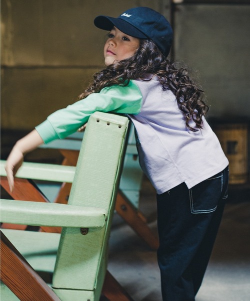 RADCHAP（ラッドチャップ）の「デニムポケット長袖Tシャツ（Tシャツ/カットソー・キッズ・オレンジ/パープル/アイボリー・130cm/150cm/120cm/100cm/90cm/140cm/110cm）」の12枚目の写真