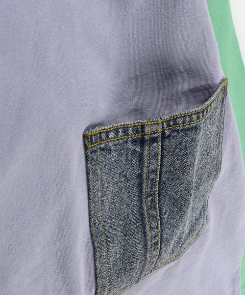 RADCHAP（ラッドチャップ）の「デニムポケット長袖Tシャツ（Tシャツ/カットソー・キッズ・オレンジ/パープル/アイボリー・130cm/150cm/120cm/100cm/90cm/140cm/110cm）」の22枚目の写真
