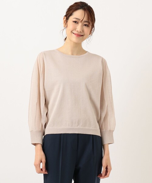 ANY SIS（エニィスィス）の「【洗える】シアースリーブ ニット（ニット/セーター・レディース・ブラック系/スカイブルー系/ベージュ系・2）」の15枚目の写真