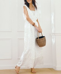 RANAN（ラナン）の「ドット柄デザインサロペット（つなぎ/オールインワン）」