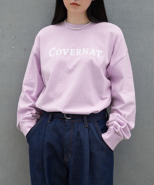 COVERNAT（カバーナット）の「Covernat／COVERNATロゴロンT　2930706（Tシャツ/カットソー・レディース・ホワイト/ブラック/ライトパープル・SMALL/MEDIUM/LARGE/X-LARGE）」の3枚目の写真