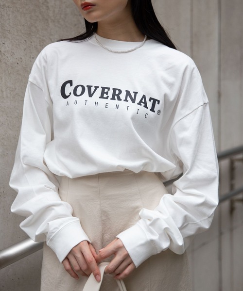 COVERNAT（カバーナット）の「Covernat／COVERNATロゴロンT　2930706（Tシャツ/カットソー・レディース・ホワイト/ブラック/ライトパープル・SMALL/MEDIUM/LARGE/X-LARGE）」の2枚目の写真